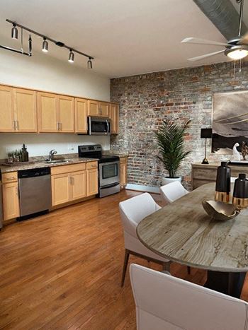 Kitchen at The Masonry Apartments in Richmond VA